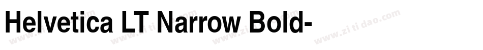 Helvetica LT Narrow Bold字体转换